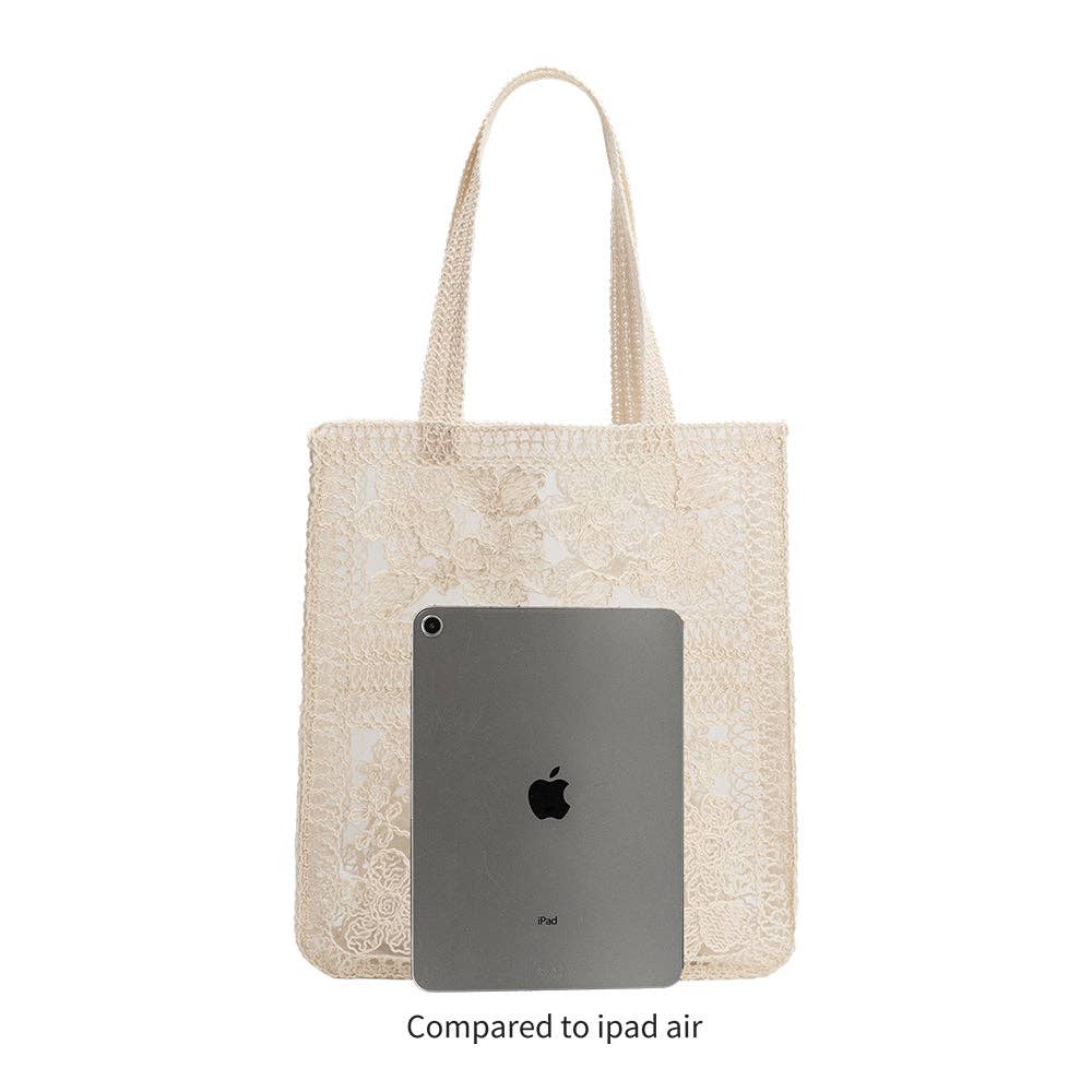 Aire Natural Crochet Tote Bag