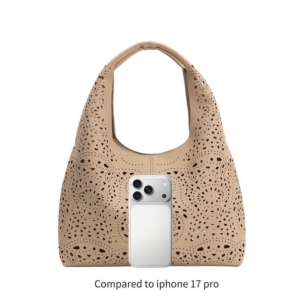Farrow Ivory Small Vegan Leather Tote Bag