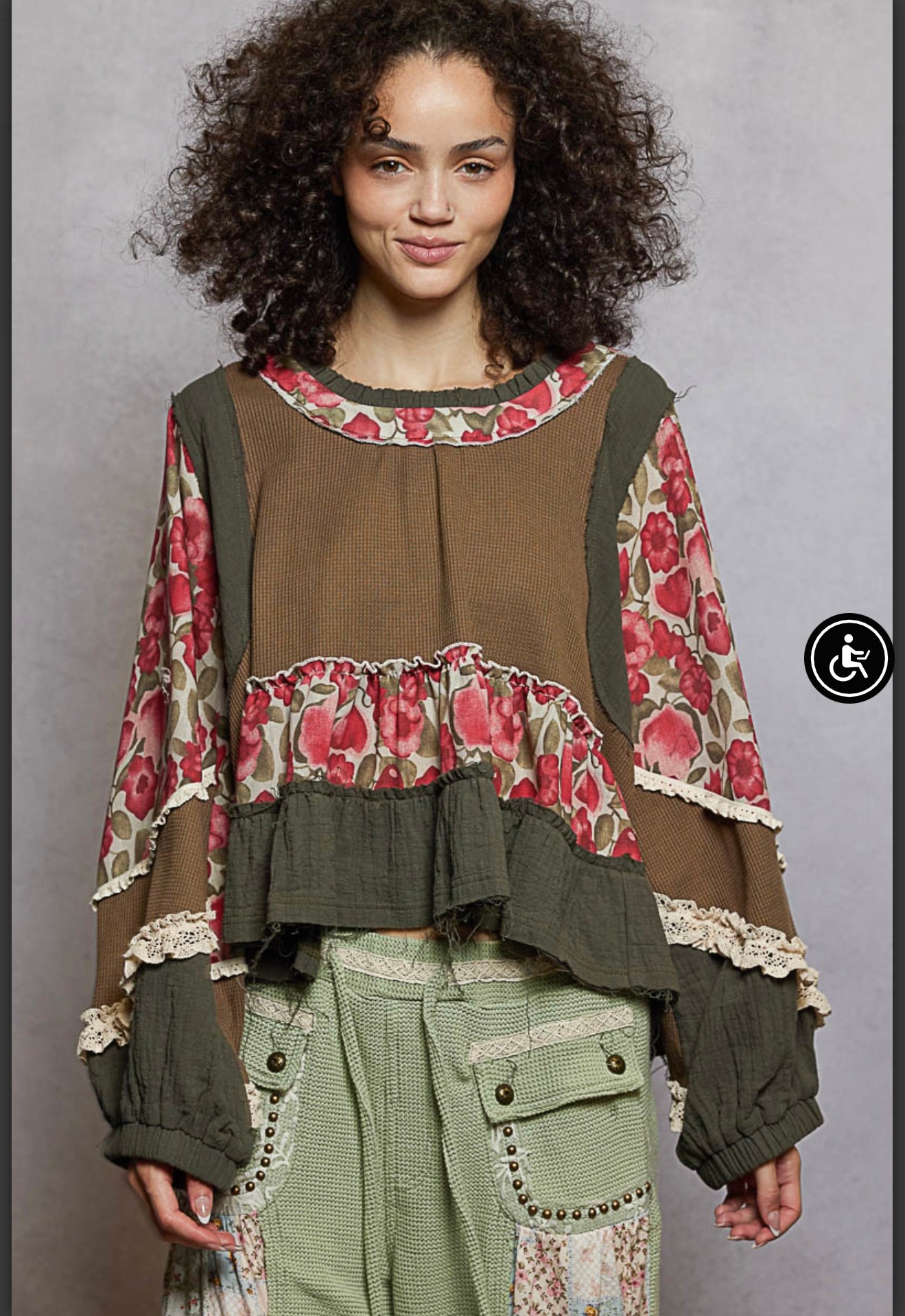 Marissa Floral Tiered Top