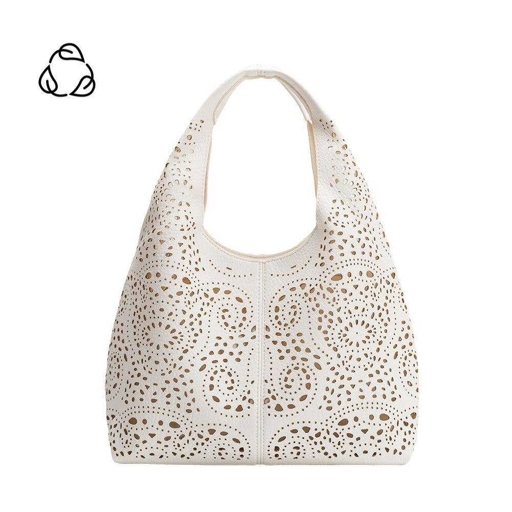 Farrow Ivory Small Vegan Leather Tote Bag
