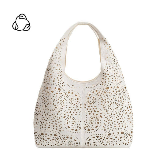 Farrow Ivory Small Vegan Leather Tote Bag