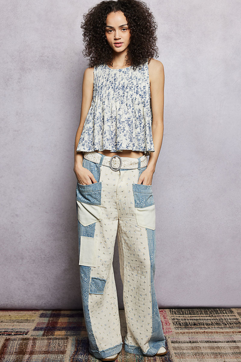Tiffany Bow Denim Pants