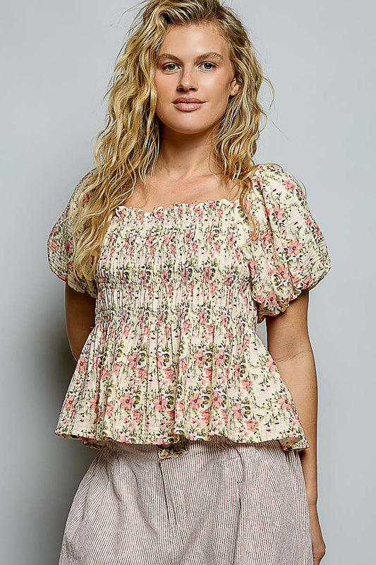 Bella Floral Babydoll Top