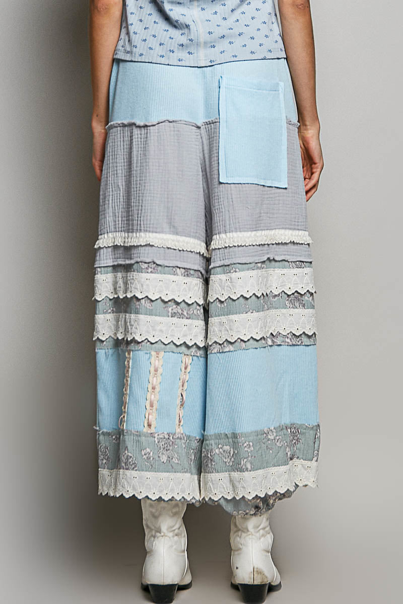 Pixie Blue Double Gauze Pants in Sky Blue