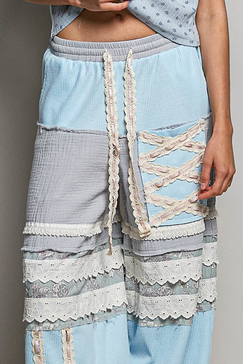 Pixie Blue Double Gauze Pants in Sky Blue