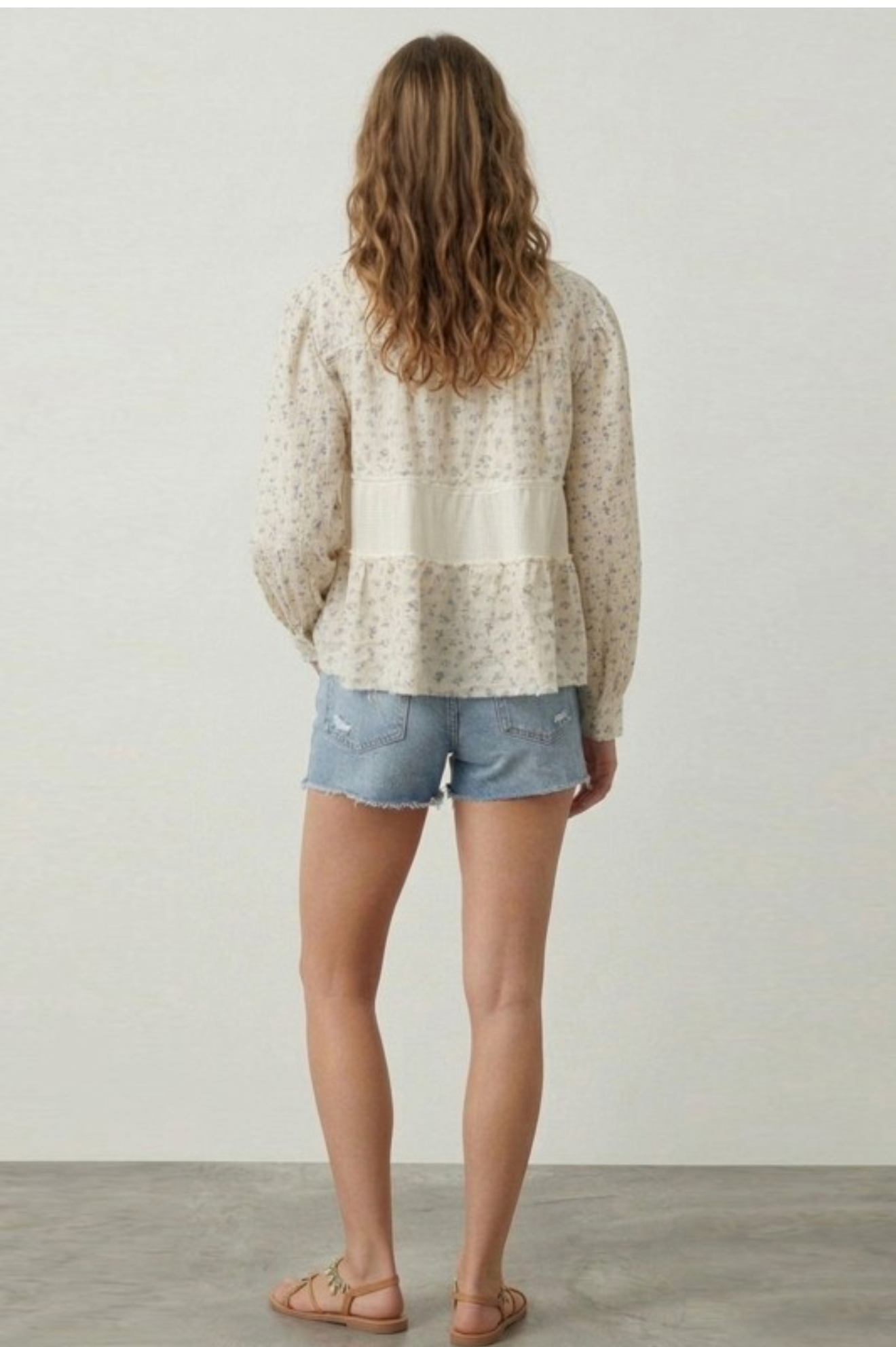 Valentina Ditsy Floral Long Sleeve Top