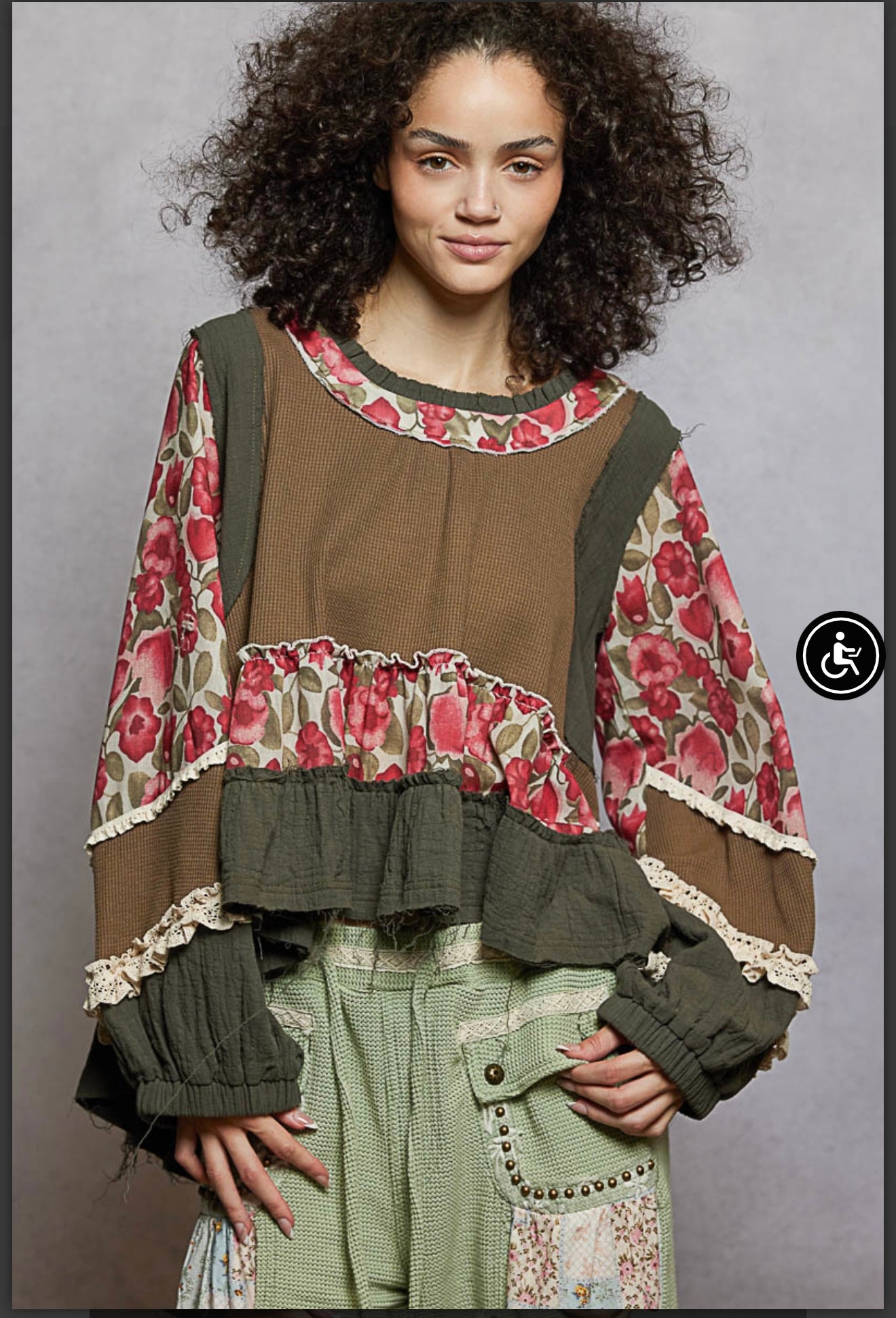 Marissa Floral Tiered Top