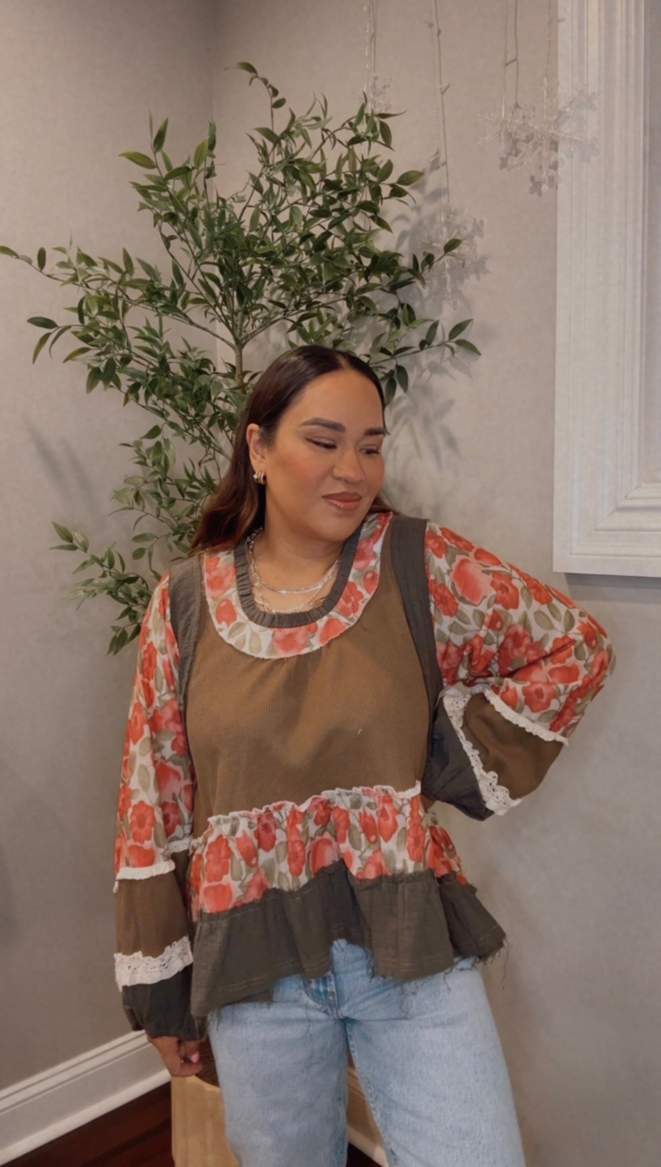 Marissa Floral Tiered Top