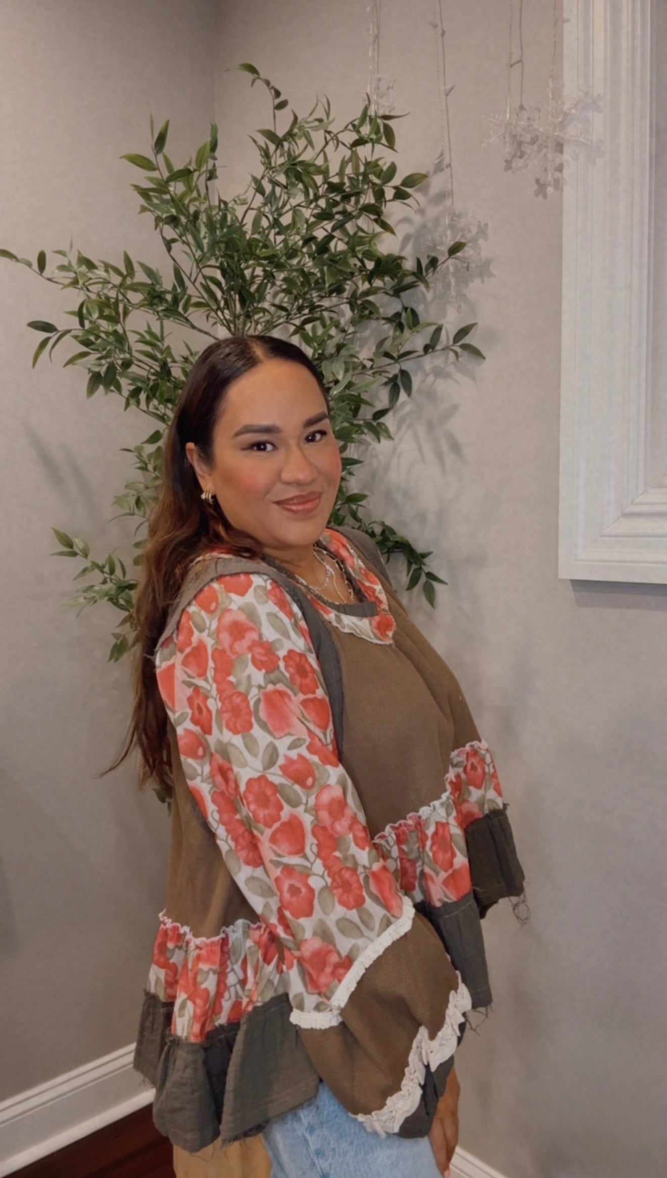 Marissa Floral Tiered Top