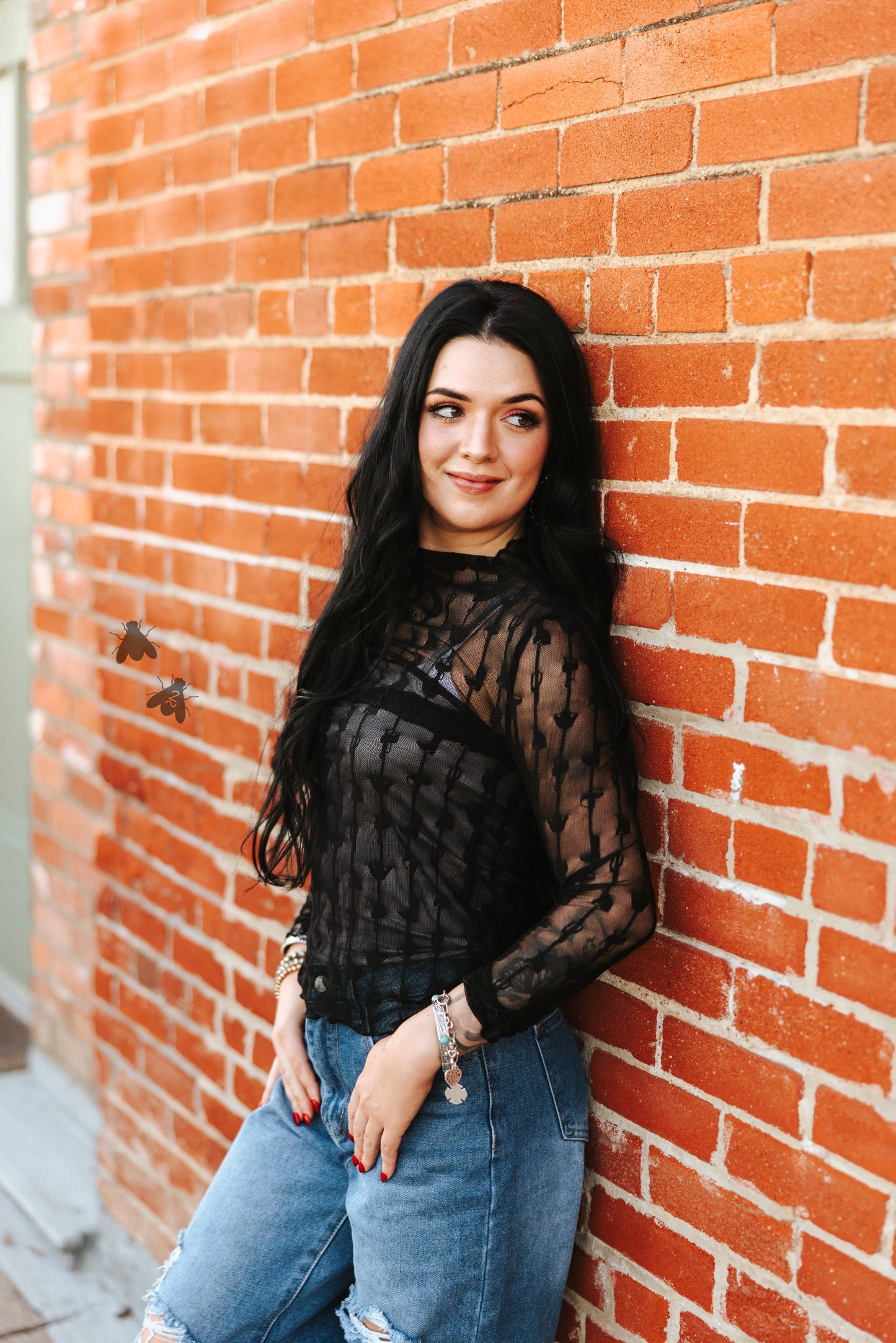 LARIAT LACE L/S *MIDNIGHT