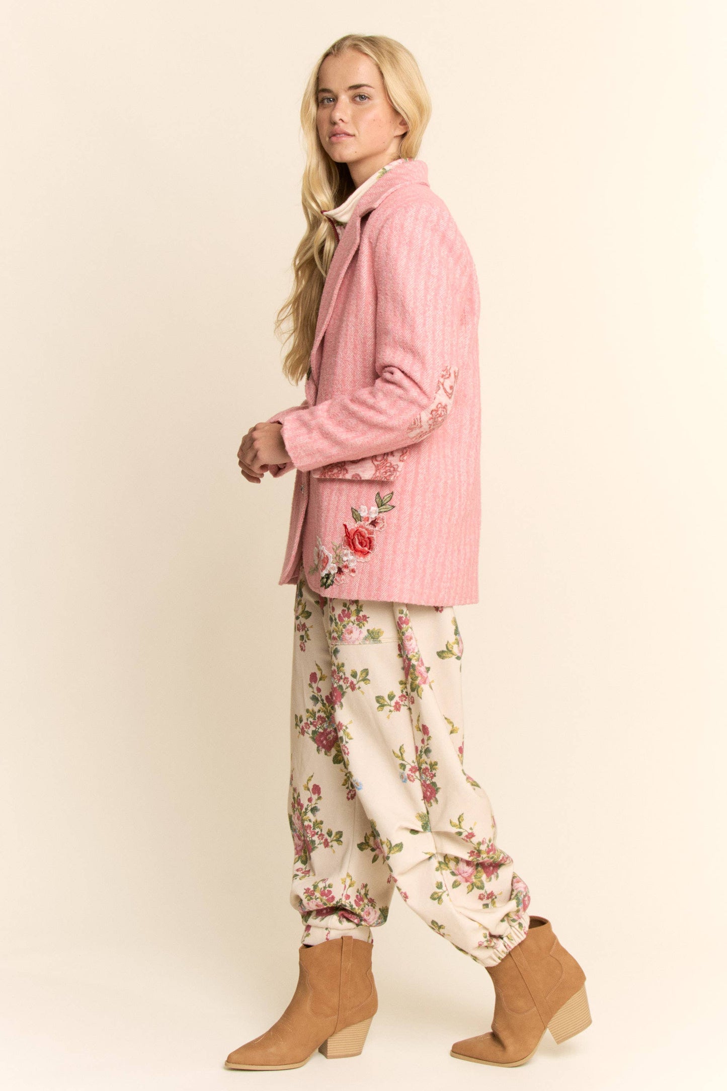 HARRINGBONE EMBROIDERED EMBROIDERED PATCH JAKCET