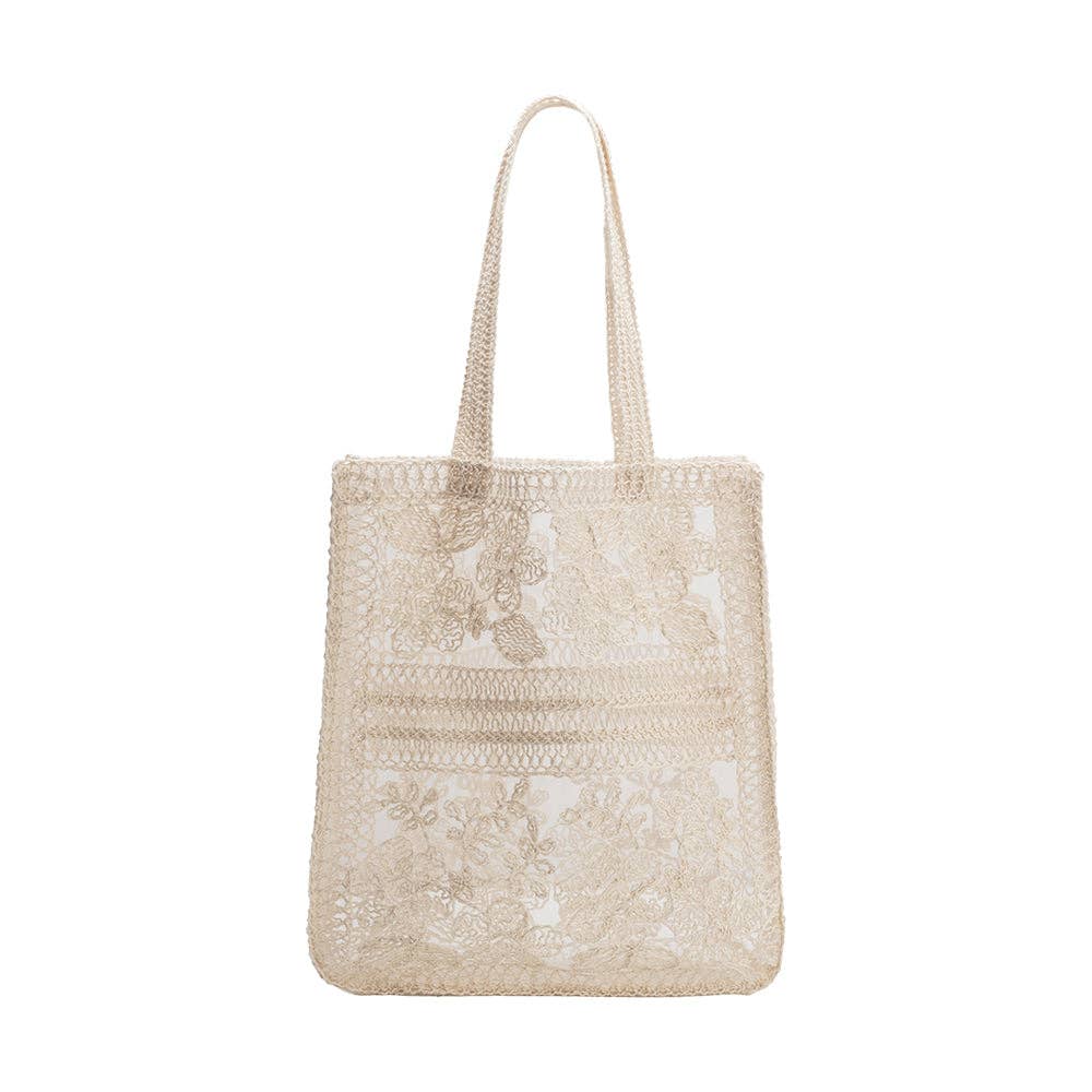Aire Natural Crochet Tote Bag