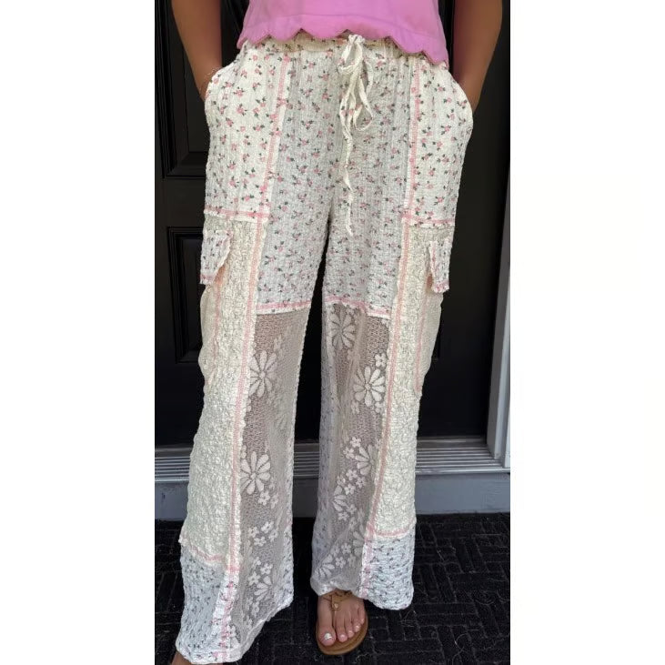 Audrey Floral Lace Pants